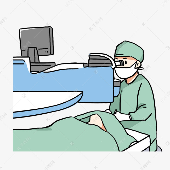 正在做眼睛手术的医生