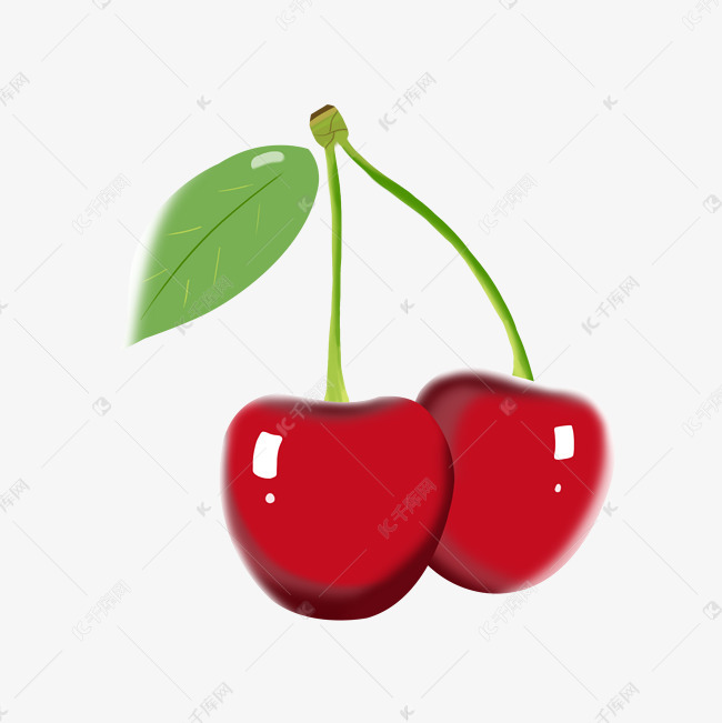 漂亮图案樱桃水果