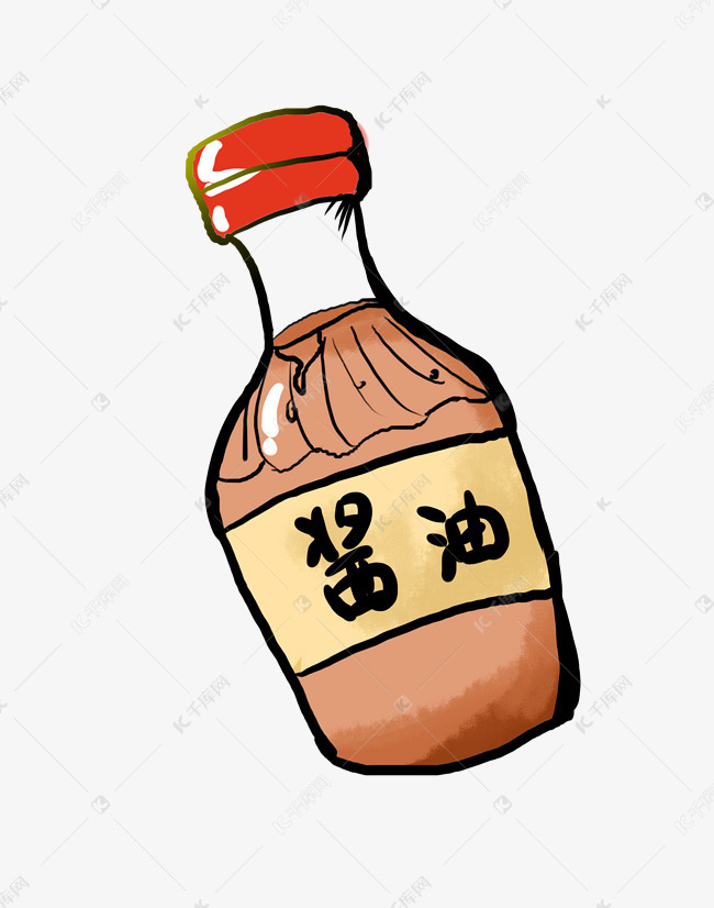 酱油瓶卡通画图片
