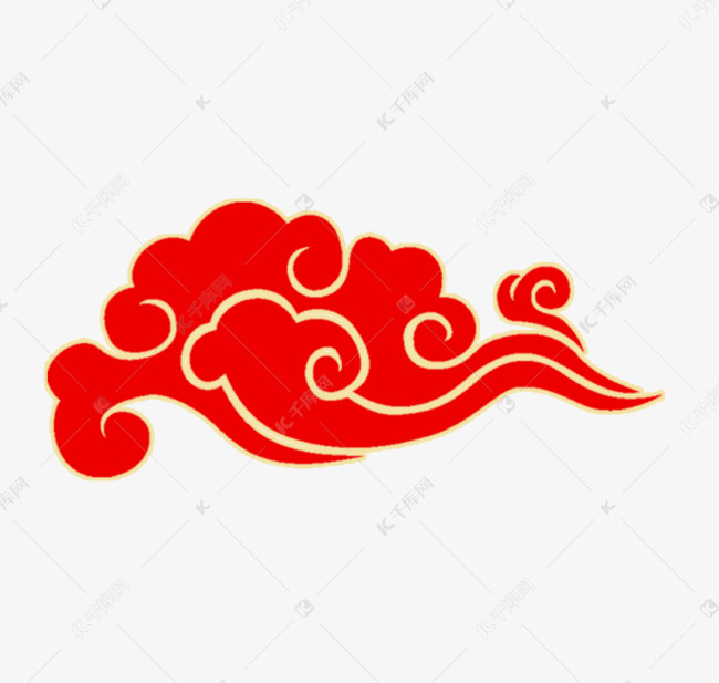 美丽好看的红色云朵素材图片免费下载-千库网