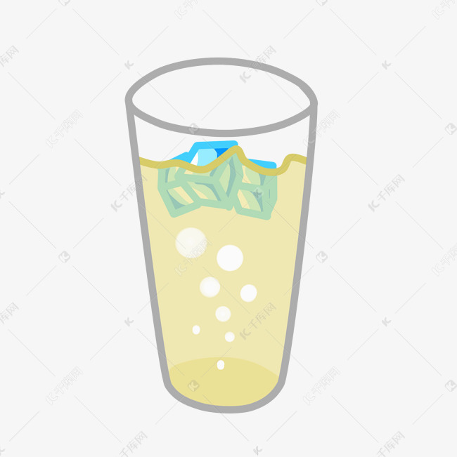 夏天冰啤酒卡通免抠