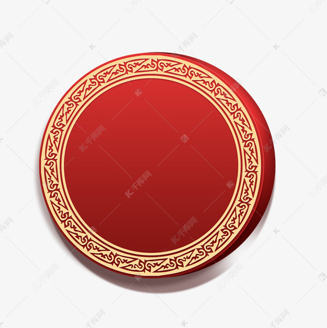 红色圆形