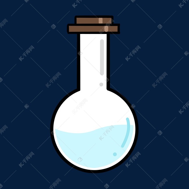 圆形烧杯器材图案