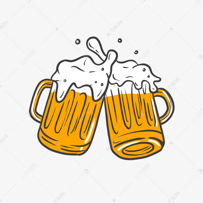 夏天夏日干杯啤酒