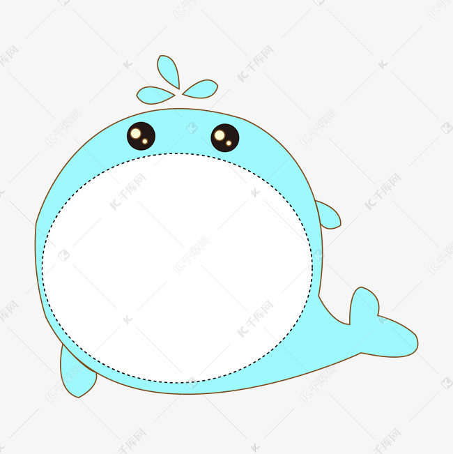 水生物海豚边框