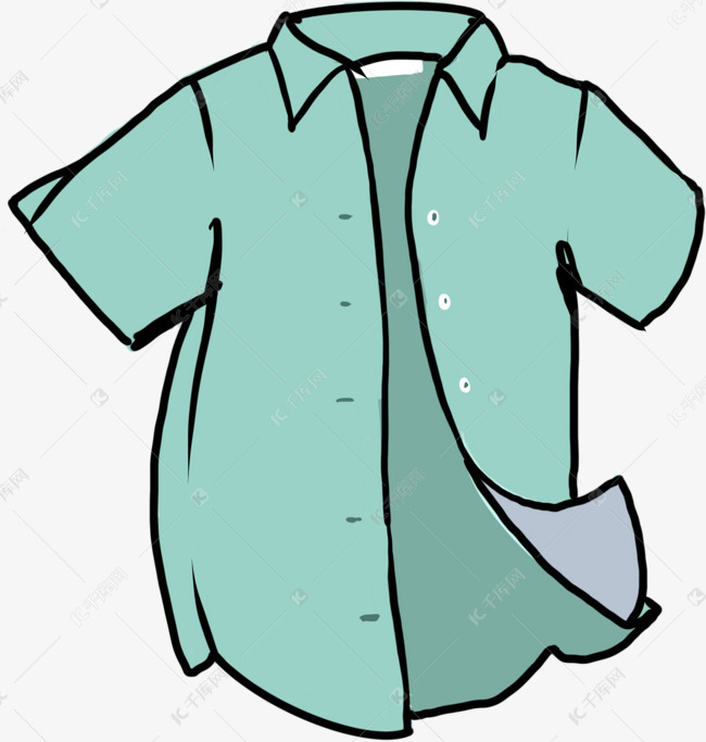 绿色衬衫短袖