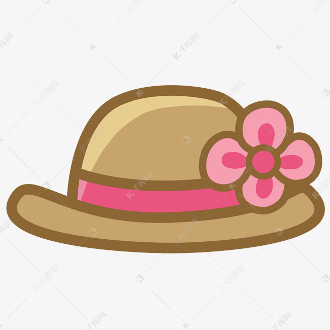 帽子小花草帽可爱