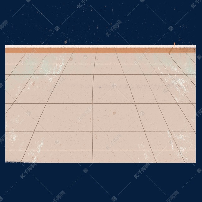 铺着地砖的地板