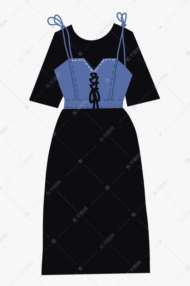 夏季黑色连衣裙