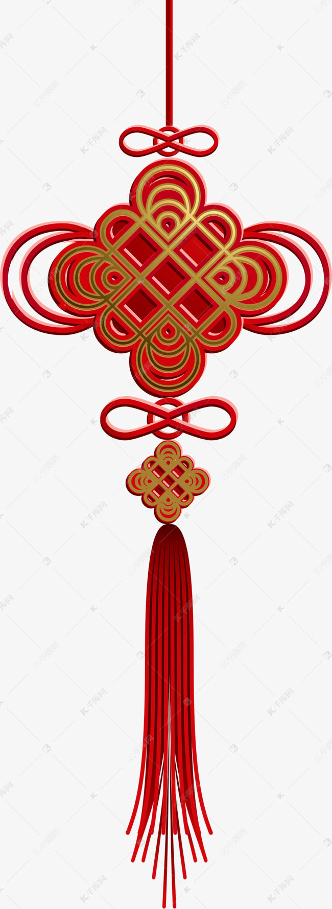 中国结免扣png