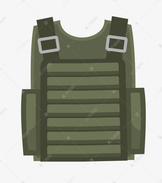军绿色防弹衣