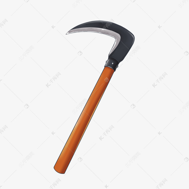 锋利工具镰刀插画