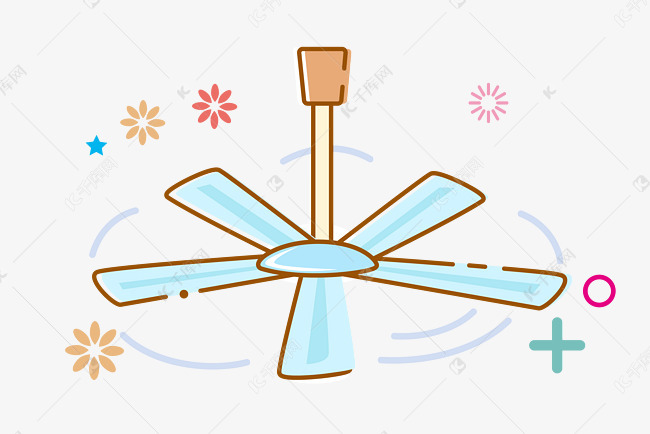 夏季纳凉旋转吊扇