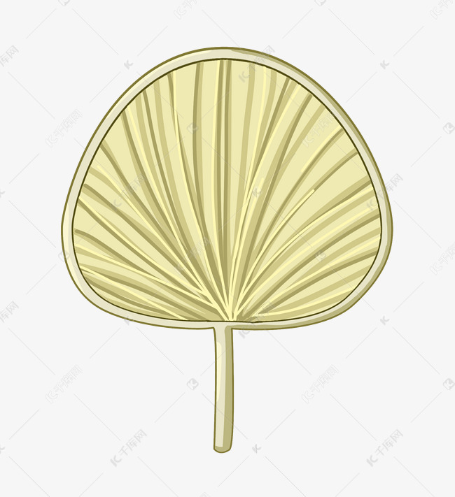 复古黄色蒲扇扇子