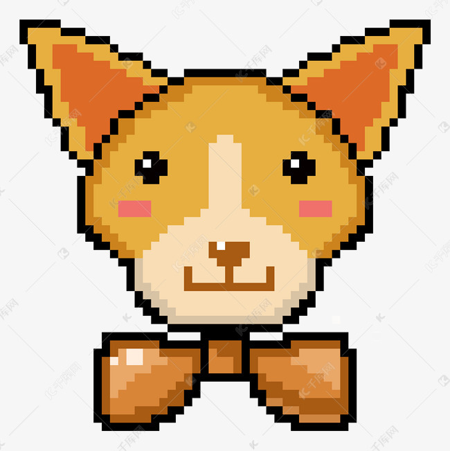像素风格吉娃娃狗狗