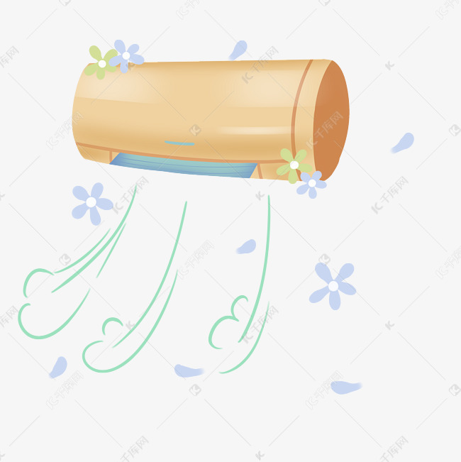 创意橘色空调