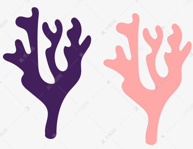 免抠元素 图案 珊瑚矢量图素材来源:千库网商用版权素材(图片编号