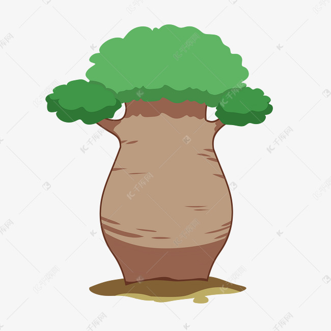 绿色植物瓶子树