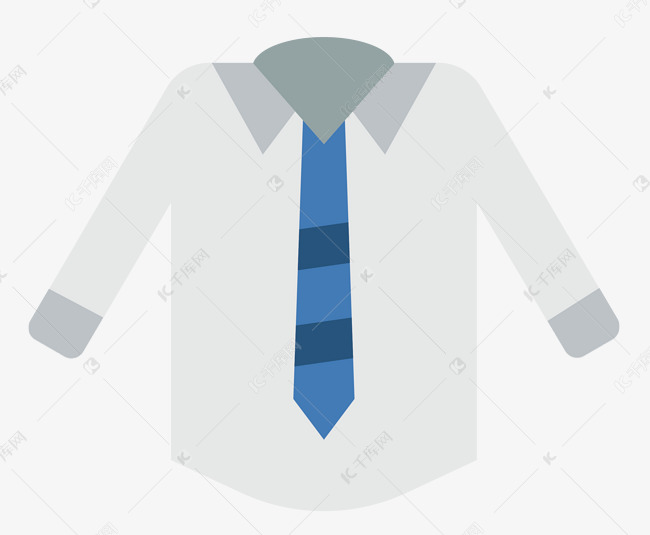 白衬衫领带服饰