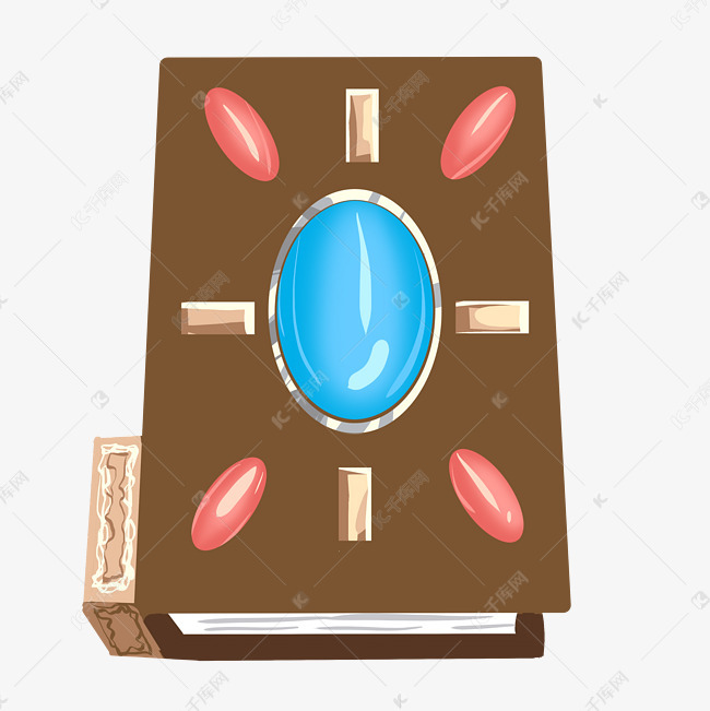 宝石魔法书装饰