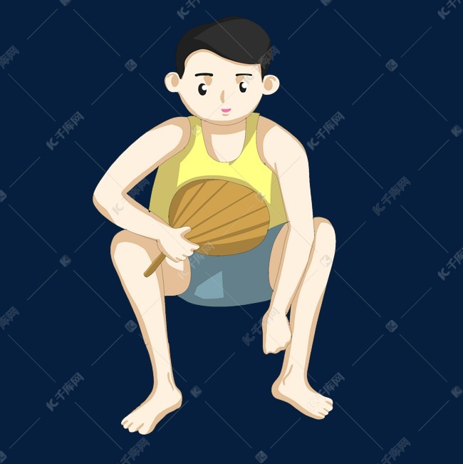 纳凉乘凉扇子