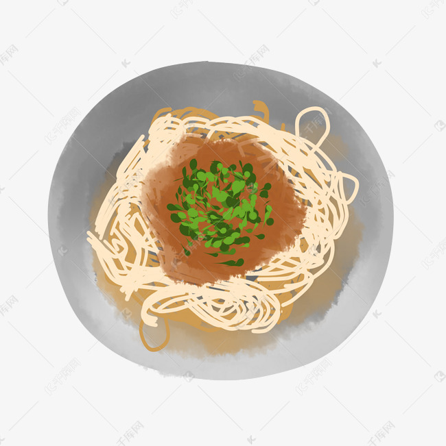 干拌面大碗简单