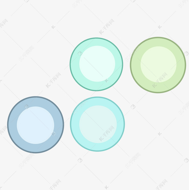 圆形分类ppt图标