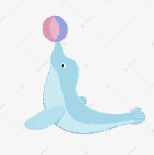 简笔画海豚顶球图片