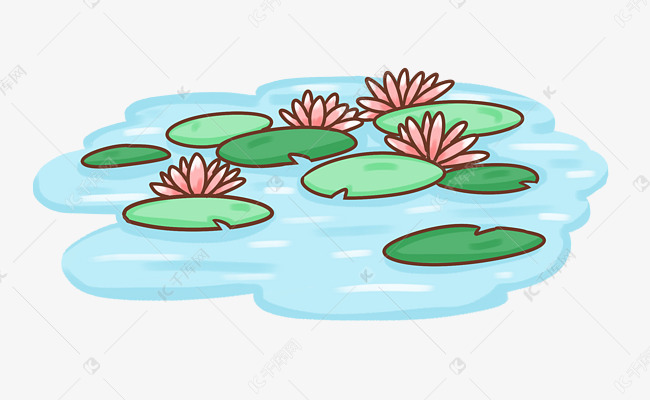 荷花池塘png免抠图