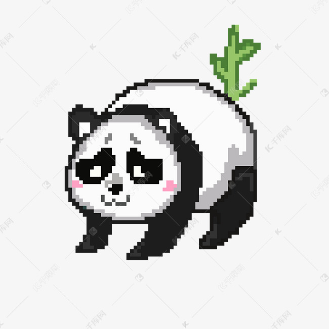 像素格熊猫
