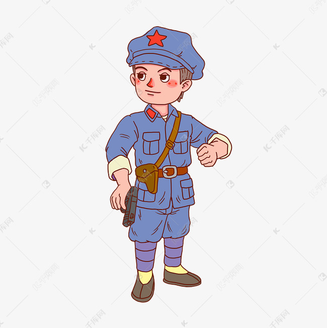 革命军人卡通人物