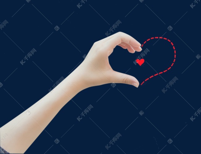 手势心形