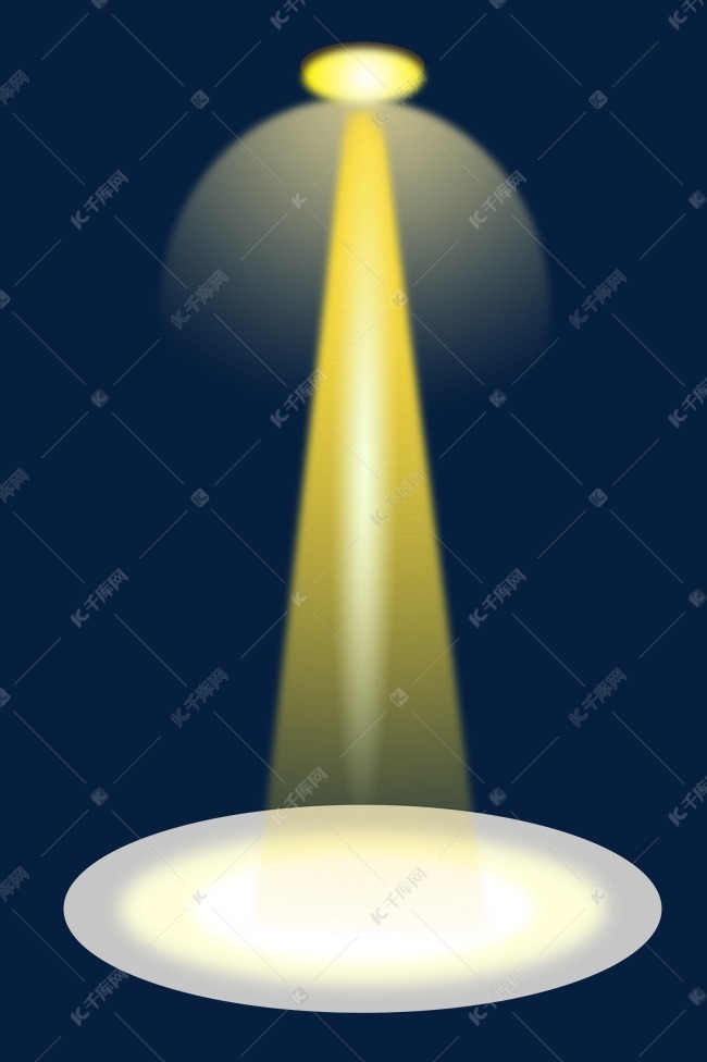 黄色立体灯光素材图片免费下载-千库网
