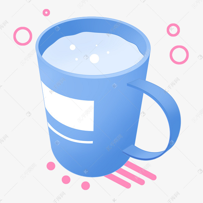 蓝色水杯图片