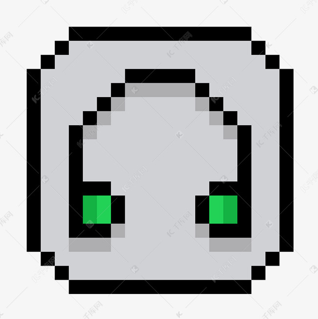 像素风格耳机子图标