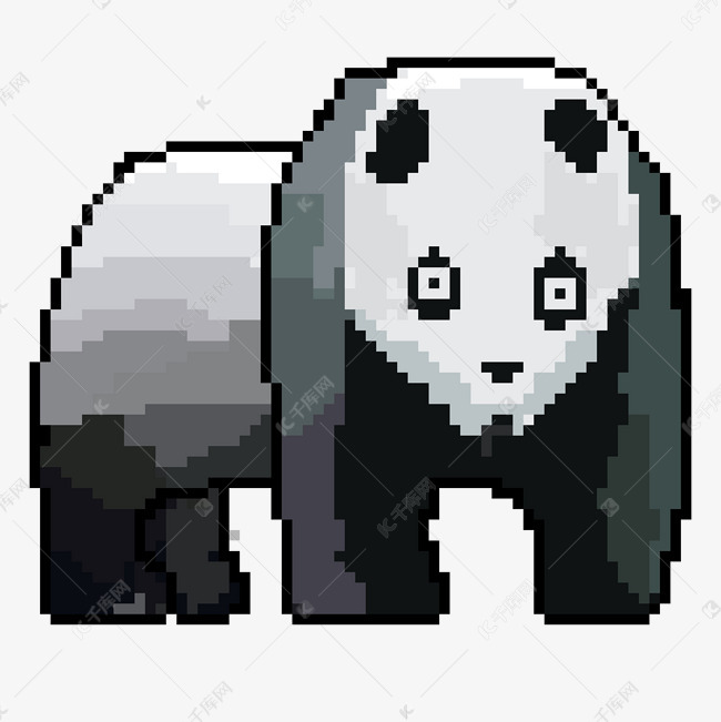 像素风熊猫