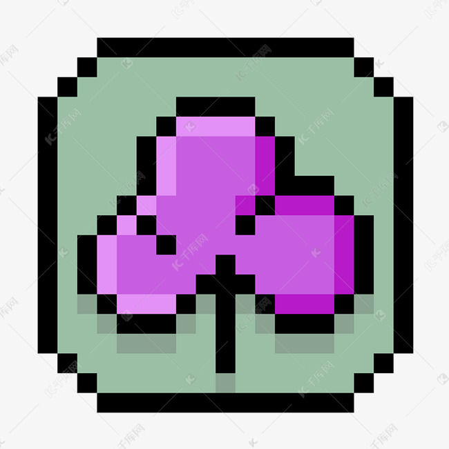 像素风格花朵图标素材图片免费下载-千库网