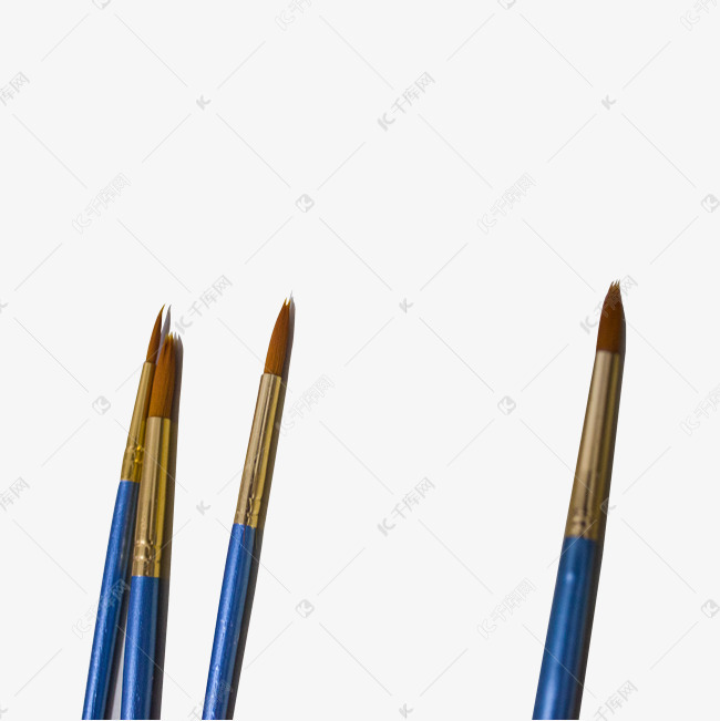 蓝色小号水彩笔素材图片免费下载 高清免抠摄影psd 千库网 图片编号