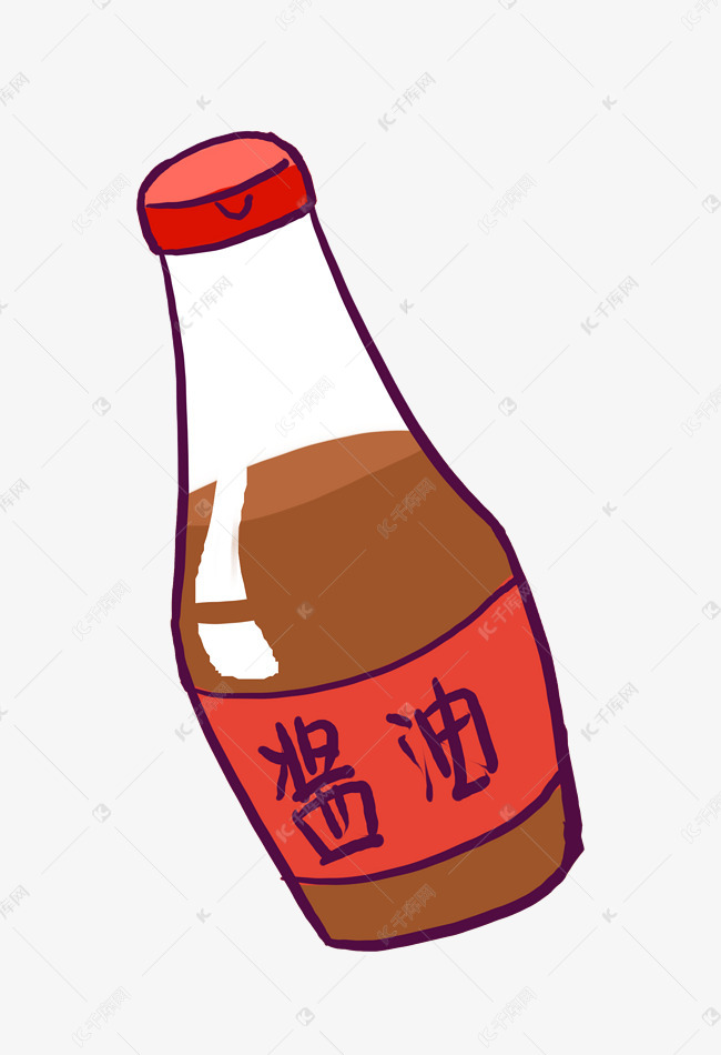 瓶装棕色酱油