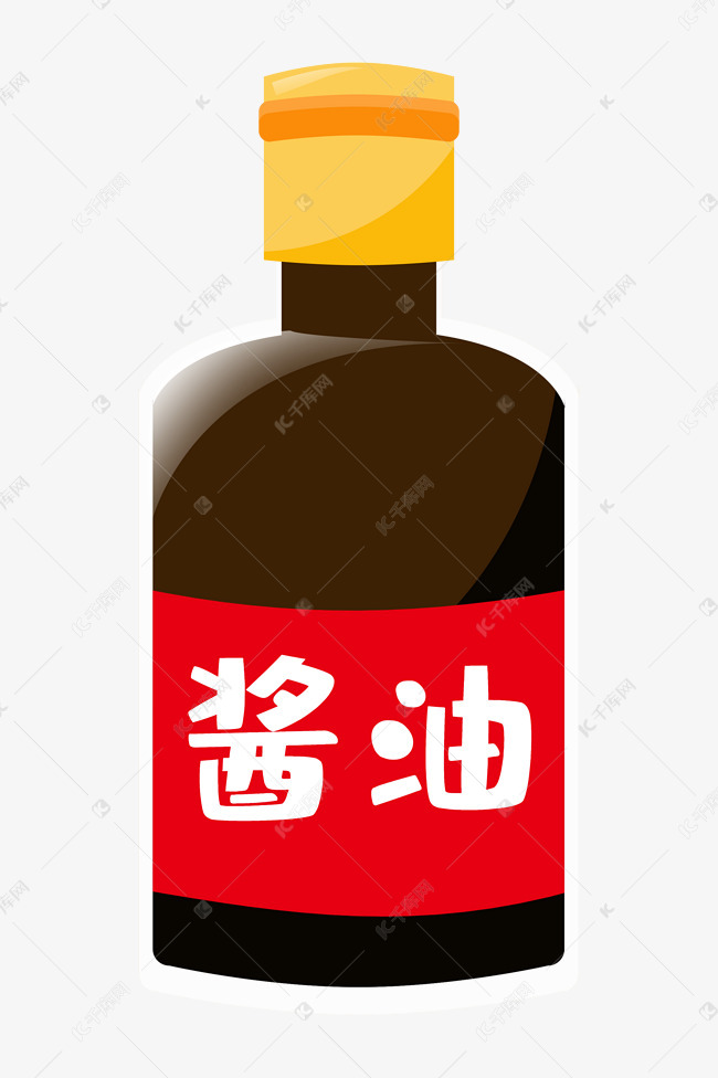 一瓶酱油调味品