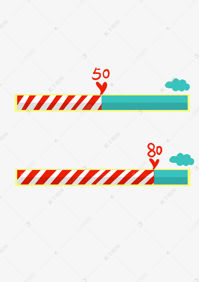 精美红白进度条