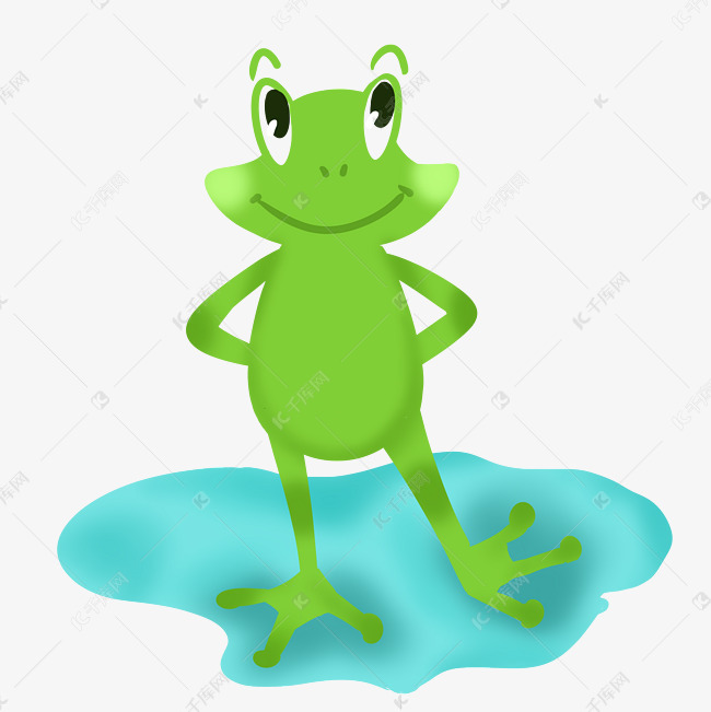 站立青蛙装饰