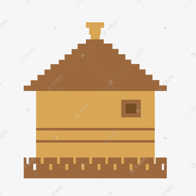 小房子像素画