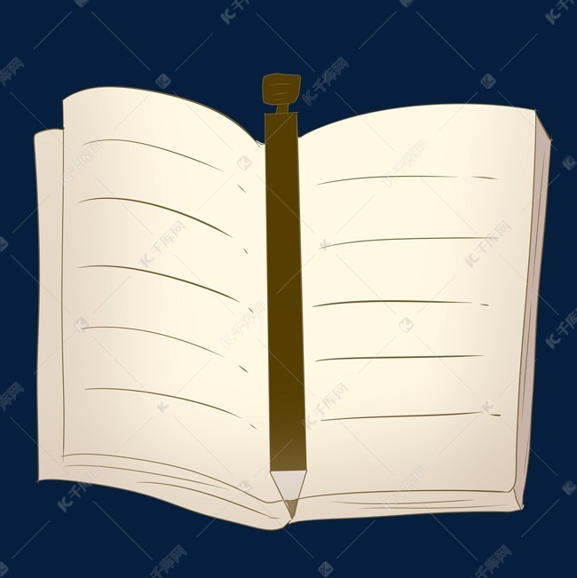 翻开作业本和笔