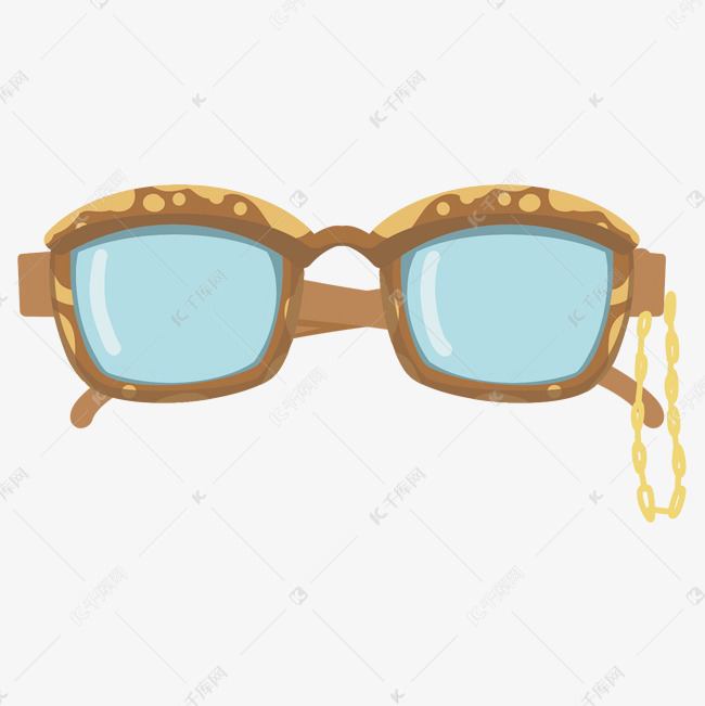 黄色卡通老花镜