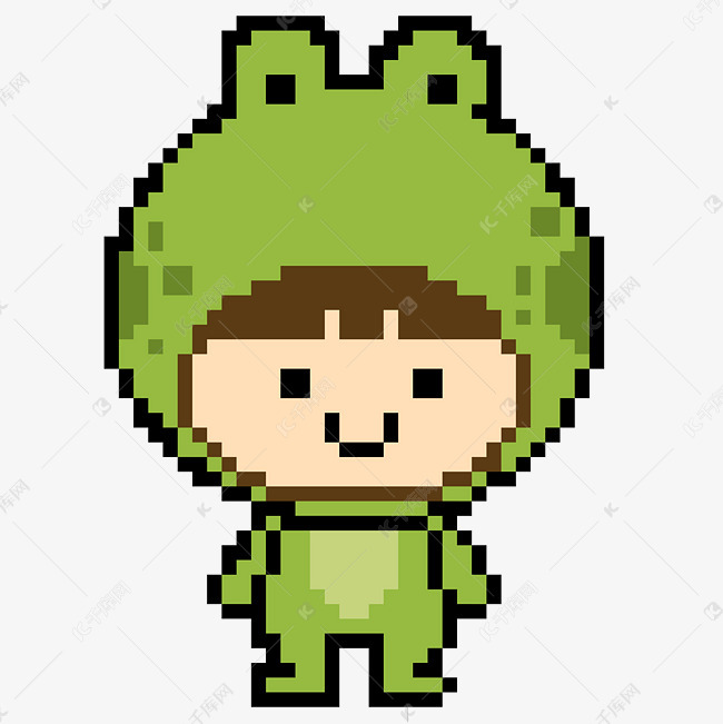 青蛙宝宝像素风