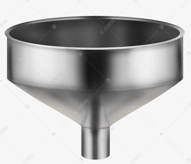 灰色圆形漏斗