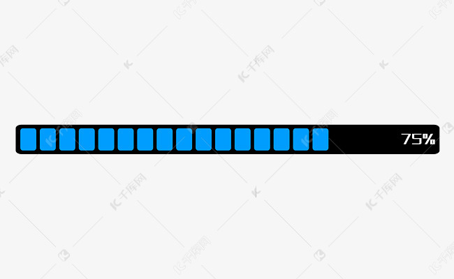 蓝色进度条装饰