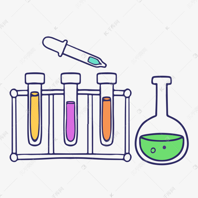 卡通风医疗科学实验仪器