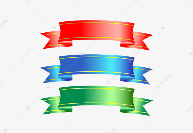 彩色条幅飘带